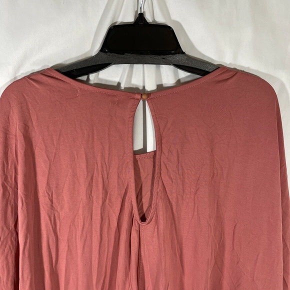 NWT Sejour‎ [ PLUS SZ 2X ] Cutout Sleeve Tee Top in Rust Spice - Picture 12 of 12